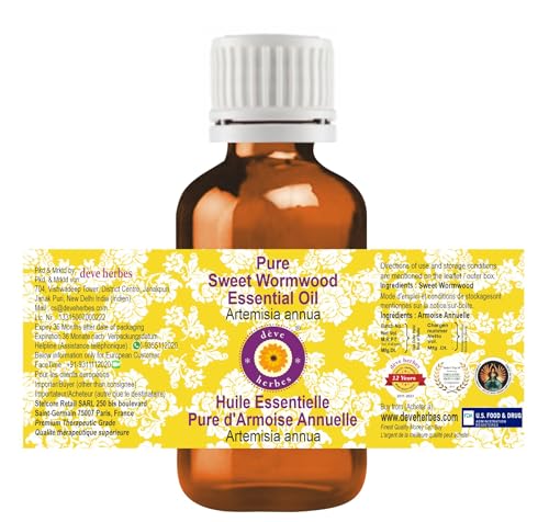 Deve Herbes Pure Sweet Wormwood Essential Oil (Artemisia annua) Steam Distilled 15ml