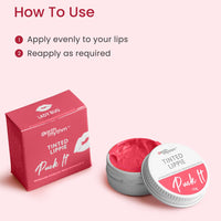 Earth Rhythm Lip and Cheek Tint Tinted Lippie with SPF 30 - Lady Bug, Blush for Women With Shea Butter & Almond Oil, Chemical & Paraben free - 10g