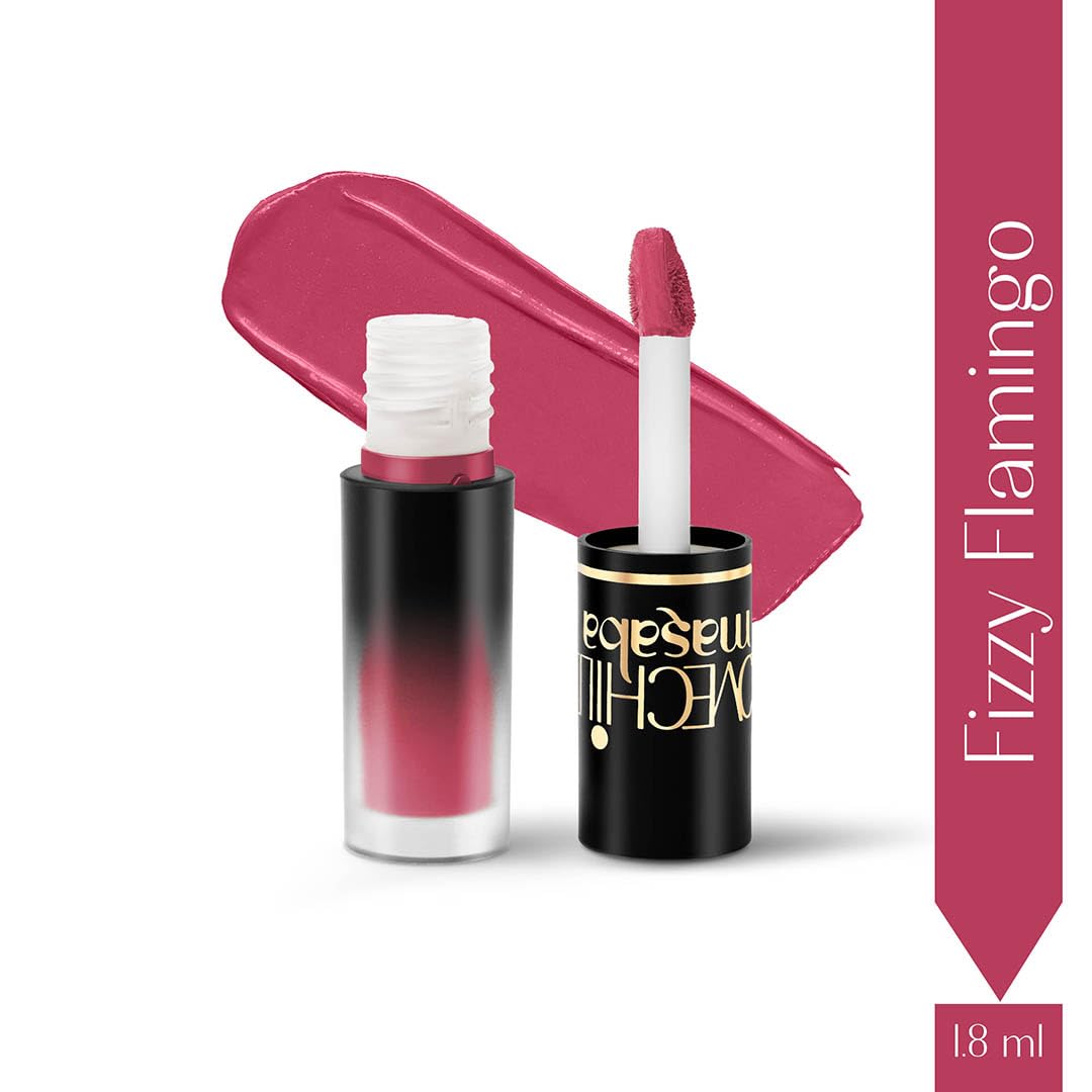 LoveChild Masaba Pocket Liquid Lipstick, Pack of 3 Transfer-Proof, Hydrating Matte Shades with Free Pouch, Hyaluronic Acid, Jojoba Oil & Vitamin E for Long-Lasting, Nourished Lips, Combo 5, 5.4ml