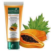 Biotique Bio Papaya Revitalizing Tan-Removal Scrub, 100 G And Biotique Bio Neem Margosa Anti Dandruff Shampoo And Conditioner, 180ml