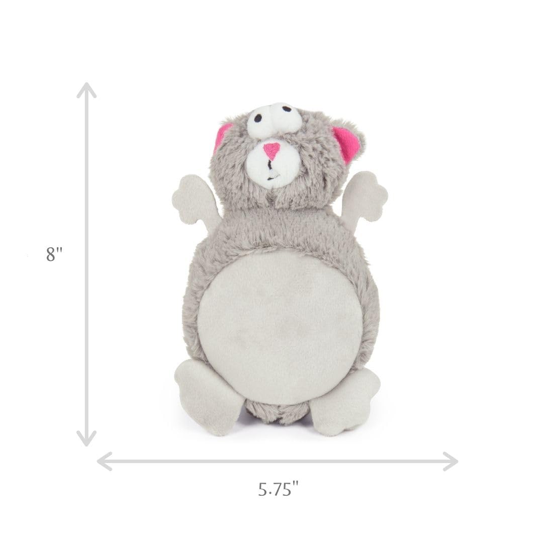 goDog Action Plush Squirrel Animated Squeaky Dog Toy, Chew Guard Technology - Gray, One Size