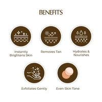 NICONI Tan Vanish Gluta-Kojic Skin Polish | Instant Tan Removal & Glowing Skin | Infused with Kojic Acid & Glutathione | Ideal for All Skin Types | Lightens Suntan | 180g
