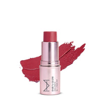 House Of Makeup Dab N Glow Lip Tint | Pigmented Blusher For Face Makeup | Creamy, Easy-Blend Lip And Cheek Tint | Lip Tint For Women & All | Multi-Use Tint for Cheeks And Lips | 8 gms | Burnt Rose