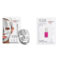 O3+ Power Foil D-Tan Face sheet mask for Skin Brightening Face Mask 20 ml & O3+ Facialist Dtan Face Sheet Mask (30g) Combo