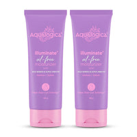 Aqualogica Illuminate+ Oil-Free Moisturizer with Wild Berries & Alpha Arbutin for Luminous Glow - Normal, Dry & Combination Skin -Hydration & Even Skin Tone for Men & Women -100g