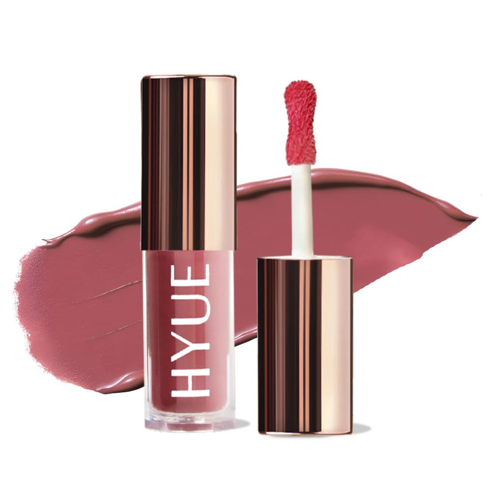 HYUE HydraMatte™ Liquid Lipstick | 2.2ml | Mauve-licious Soft-Matte Long-Wear | Intense Color | With Jojoba, Almond & Gooseberry Extracts | Travel-Friendly | Precision Tip | 12 Bold Shades