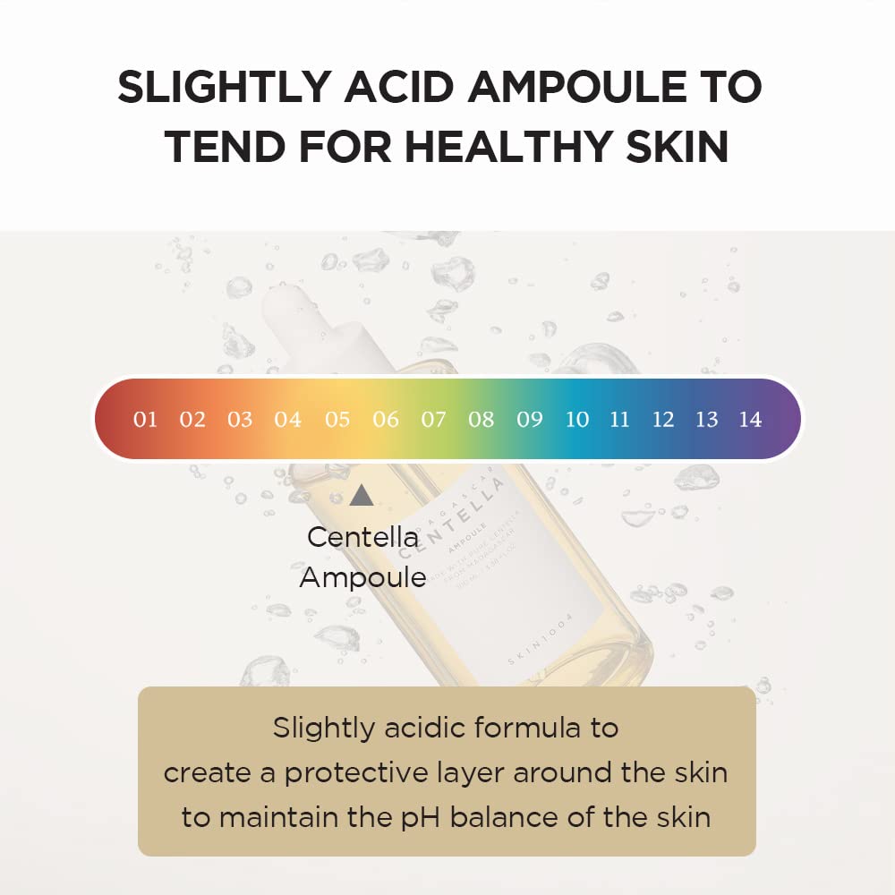 SKIN1004 Madagascar Centella Asiatica Ampoule Facial Serum | 100% Centella Asiatica Extract for Soothing Sensitive and Acne-Prone Skin, 55ml