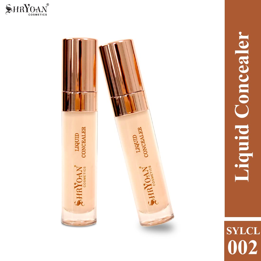 Shryoan Liquid Concealer | Full Coverage | Light Cream Shade | Water-Resistant Formula | Color Correction | Daily Use, Alcohol-Free | 10GM | SH03 | Pack of 1