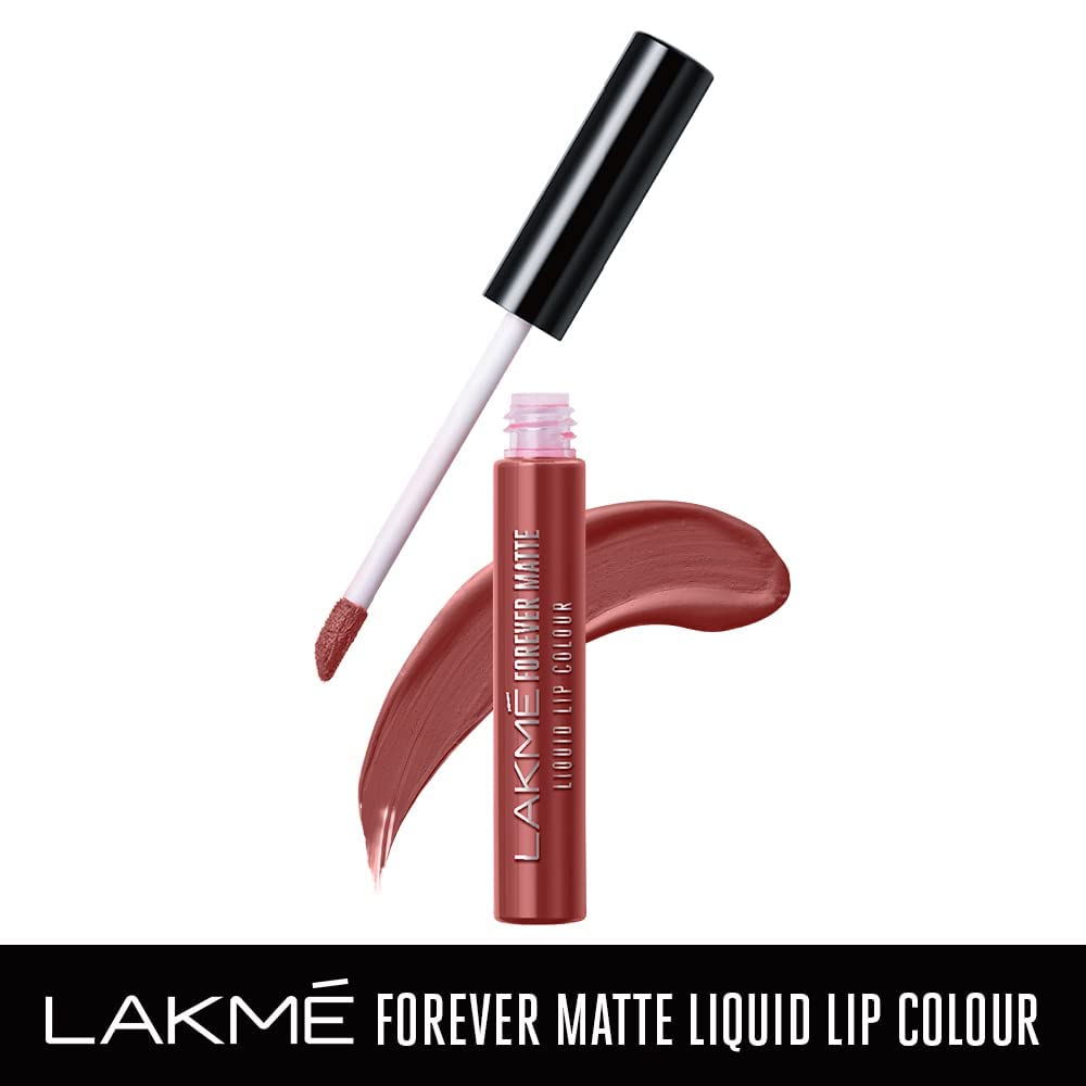 Lakmé Forever Matte Liquid Lip Color - 34 Brown Sheer & Lakmé Forever Matte Liquid Lip Colour Combo