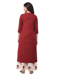 Pistaa's  Women's  Cotton Solid Readymade Salwar Suit Set
