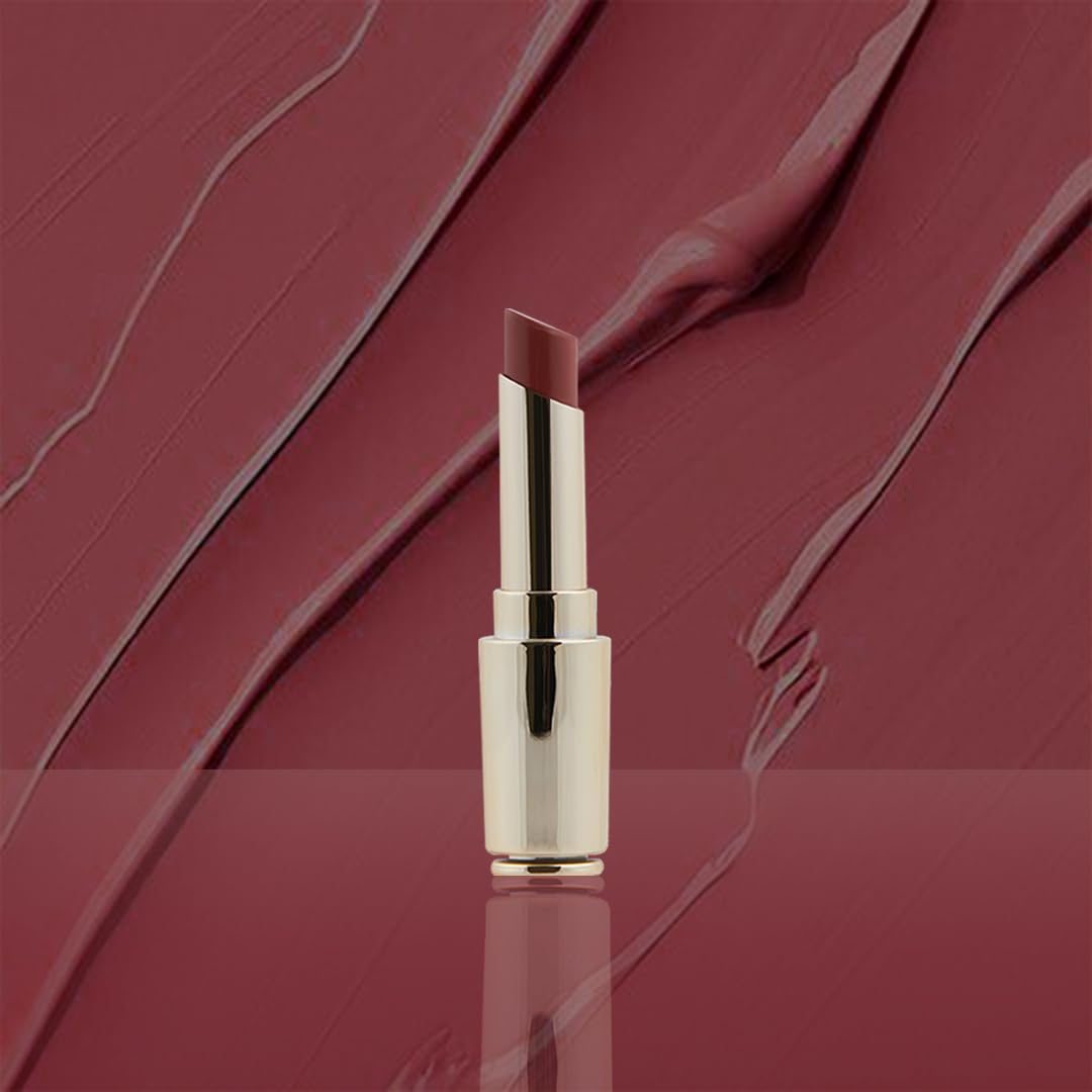Charmacy Milano Flattering Nude Lipstick (Worn Fuzzy 05) - 3.6 g, Moisturizing Lips, Highly Pigmented, Light Weight, Smooth Application, Non-Toxic, Vegan, Cruelty Free