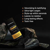 Men Deserve - Hair Styling Powder Wax (10g) | For Hair Volume, Strong Hold, and Matte Hair Look | Invisible Finish Hair Powder for Men | Sulphates and Paraben Free | Hair Volume Powder For Men