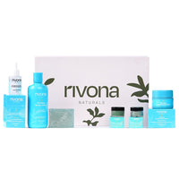Rivona Naturals Blue and Dew Gift Set | Skincare Gift set of 6 | Created Especially for Birthdays, Anniversaries & All Special Occasions | For Men & Women