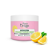 Pure Origin Korean Vitamin C Bright Boosting Serum Cream & Bright Boosting Body Lotion Combo | For Brighter, Glowing Skin and moisturized skin | For women and men | 350g