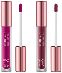 Lakmé 9to5 Primer + Matte Liquid Lip Color MM2 Passion Berry & Lakmé 9to5 Primer + Matte Liquid Lip Color MM1 Edgy Mauve