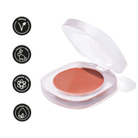 SIMPLYNAM Velvet Cream Magic Almond Brown Blush | 4.5g | Multi-Purpose | Lightweight & Creamy | Highly Pigmented & Buildable | Sweat & Water-Resistant | Hydrating with Rosehip & Vanilla Fruit Oil