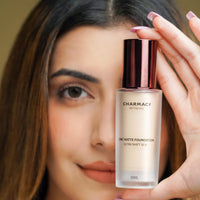 Charmacy Milano Matte Foundation 02 Cream- 30 Ml,With Spf 25 Sun Protection, Buildable Coverage,Instant Hydrating,Light Weight,Suitable For All Skin Types,Seamless Blend,Flawless Finish,No Tube