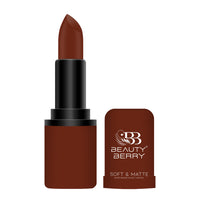 Beauty Berry Soft & Matte Moisturizing Velvet Lipstick For Women - Long-Lasting, Hydrating, High-Pigment Color. (Shade 06)