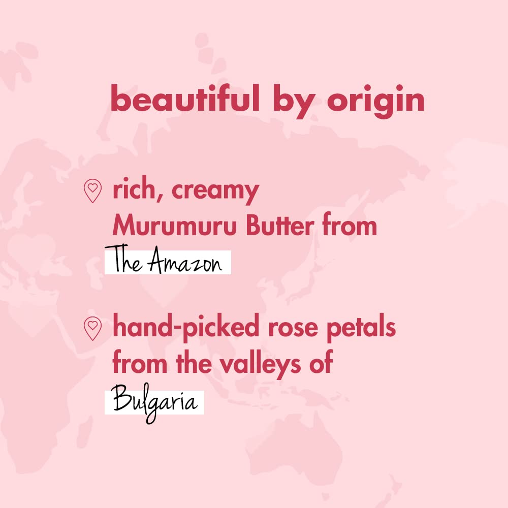 Love Beauty & Planet Natural Murumuru Butter & Rose Glow Body Lotion|| 24hr Moisturization|| Non-Sticky|| Paraben Free|| 400 ml