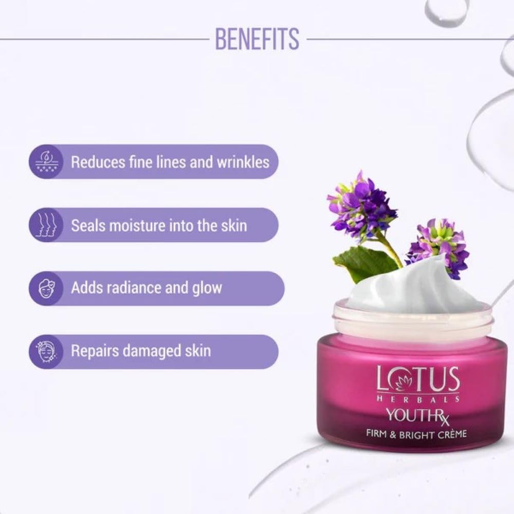 Lotus Herbals YouthRx Firm & Bright Cream_50g + Night Cream_50g + Face Serum_30g (Set Of 3)