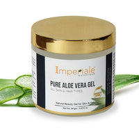 Imperiale Botanique Aloe Vera Gel for Skin & Hair Growth | Hydrating Soothing & Moisturizing with Pure & Natural Aloe Vera | Multipurpose Beauty Gel for Face & Dark Circles | All Skin & Hair Type | 100 GM