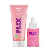 The Plant Fix Plix Vitamin C Guava Combo, Juicy Cleanser 100ml and Face Serum 20 ml For Skin Brightening, With Pro Vitamin B5 For Moisturization & Alpha Lipoic Acid, Pentavitin Skincare Regimen