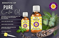 Deve Herbes Pure Castor Oil (Ricinus communis) Natural Therapeutic Grade Cold Pressed (Pack of Two) 100ml X 2