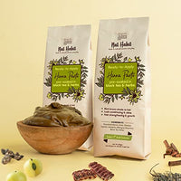 Nat Habit Ready-To-Apply Henna Paste & Tri Leaf NutriMask- Hair Mask- The Ideal Combo For Hair Deep Conditioning & Hair Fall With Rich Dark Brown Color (Combo Pack of 3)