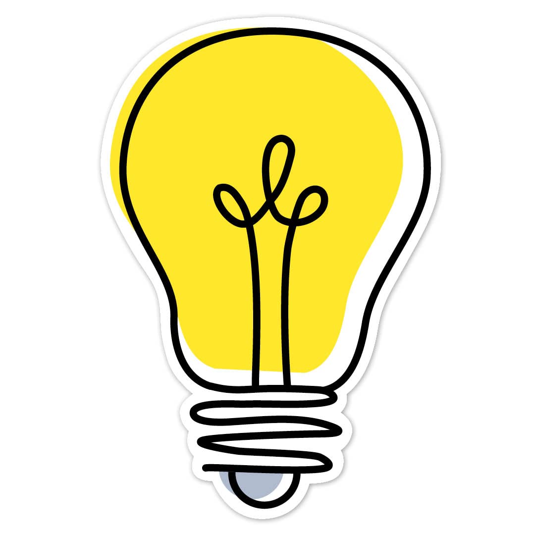 CTP Doodle Lightbulb 6" Cut-Outs Learning Dcor Accents for Classroom (Creative Teaching Press 10591)