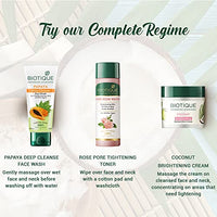 Biotique Coconut Brightening Instant Glow Cream| Lightweight and Non-Greasy | Reduces Dark Spots and Protects Ageing | Nourished and Moisturized Skin |100% Botanical Extracts| All Skin Types | 50gm