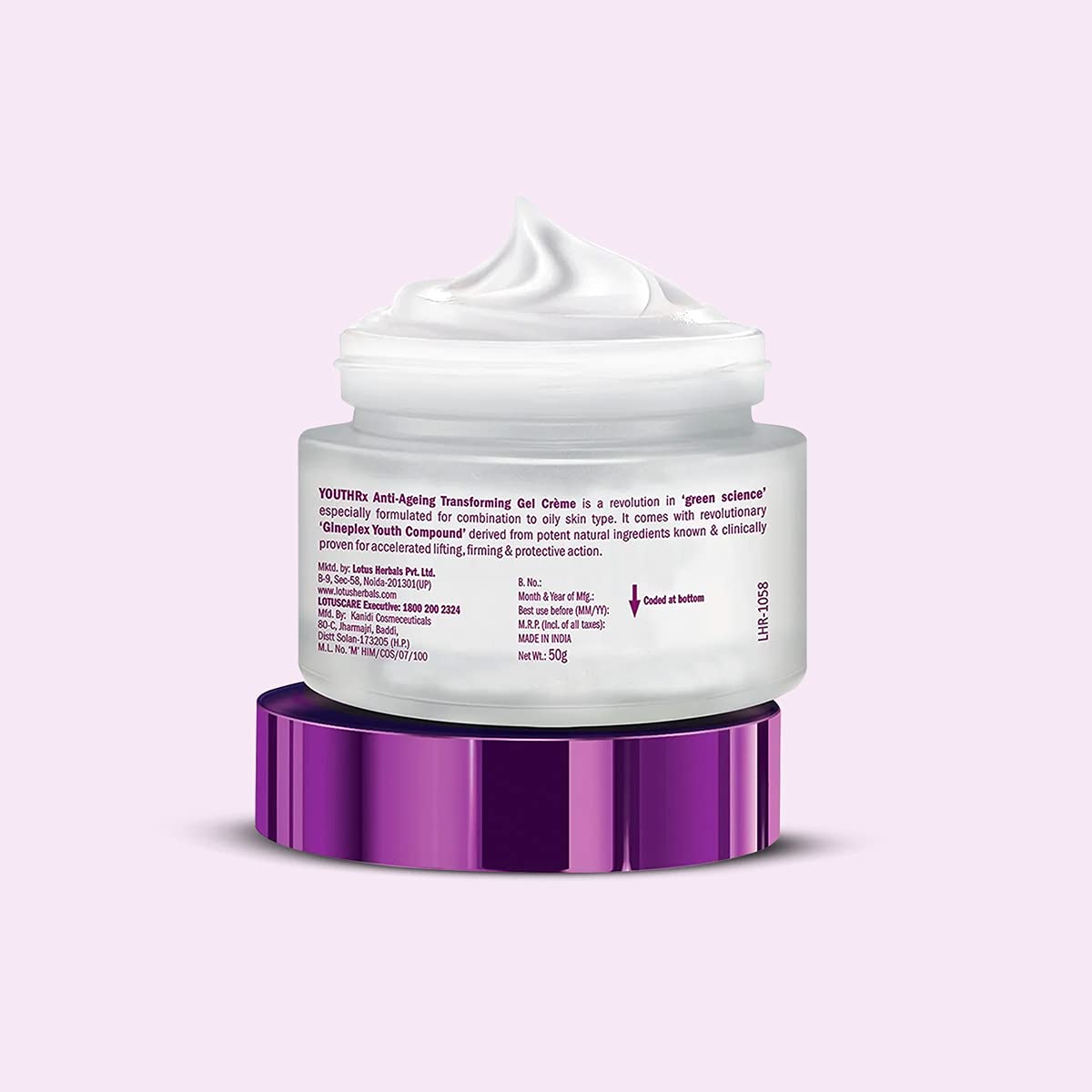 Lotus Youthrx 20 SPF Anti Ageing Transforming Gel Cream, 50g