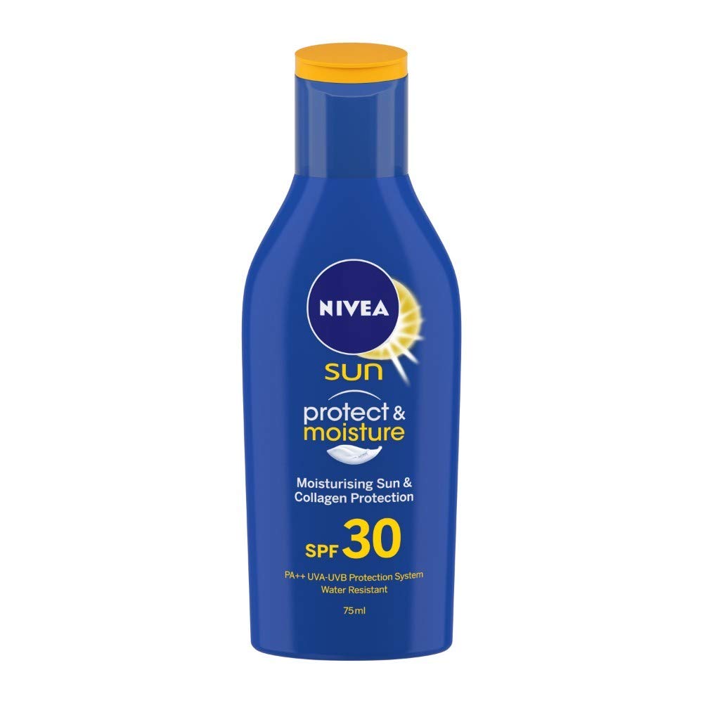 Nivea Men Sun Lotion For Oily Skin, Spf 30, With UVA & UVB Protection, 75 Ml & Body Wash, Active Clean With Active Charcoal, Shower Gel For Body, Face & Hair, 250 Ml, Pack Of 1
