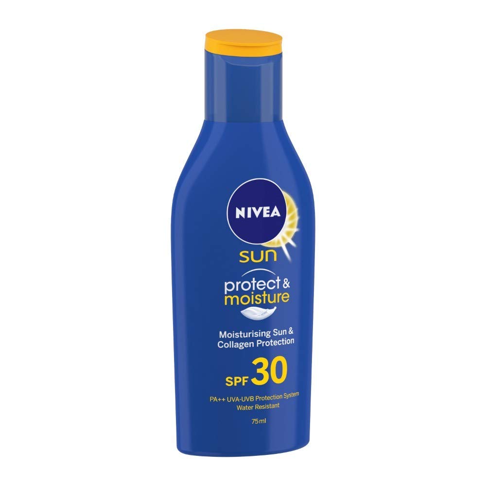 Nivea Men Sun Lotion For Oily Skin, Spf 30, With UVA & UVB Protection, 75 Ml & Body Wash, Active Clean With Active Charcoal, Shower Gel For Body, Face & Hair, 250 Ml, Pack Of 1
