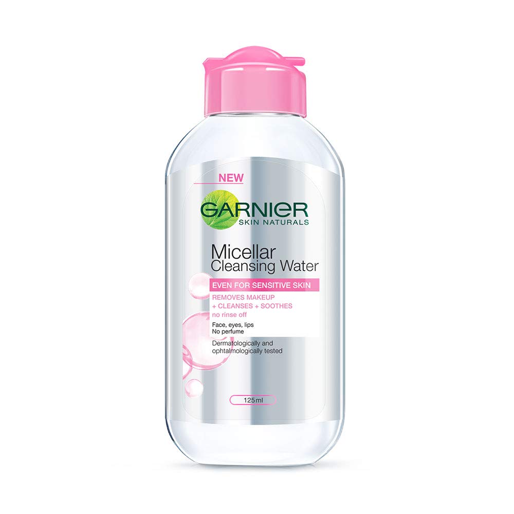 Garnier Skin Naturals, Micellar Cleansing Water, 125ml and Garnier Skin Naturals Light Complete Duo Action Facewash, 100g