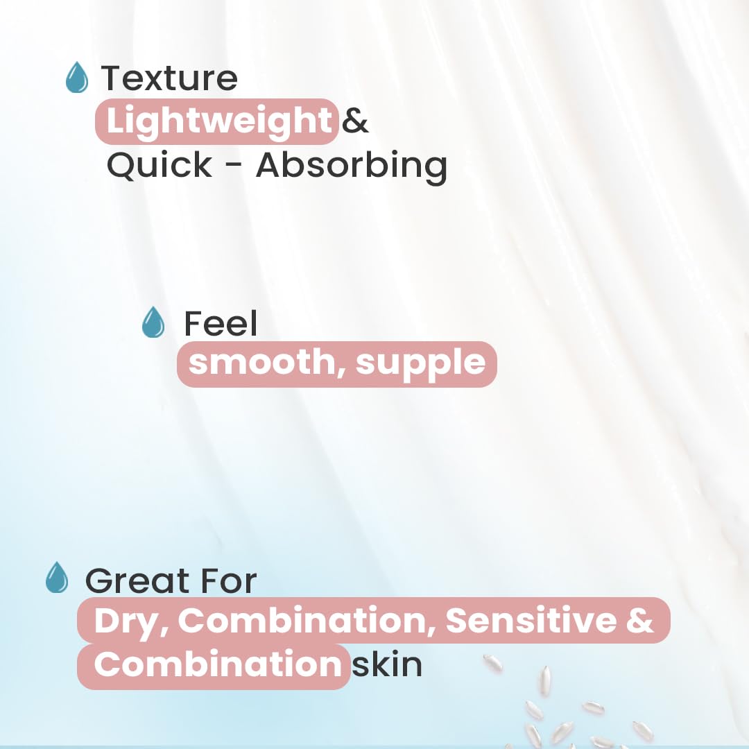 Glamveda Rice & Ceramide Korean Glass Glow Face Wash | For Dry, Sensitive & Combination skin types | Improves skin barrier | No Paraben, SLS | 100ml