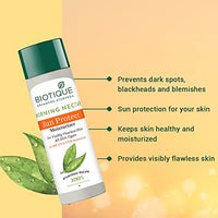 Biotique Morning Nectar Sun Protect Moisturizer SPF 30 UVA/UVB Sunscreen| Contains Wild Turmeric, Neem Leaves, & Morning Nectar | Visibly Flawless Skin | Suitable for All Skin Types | 120 ml