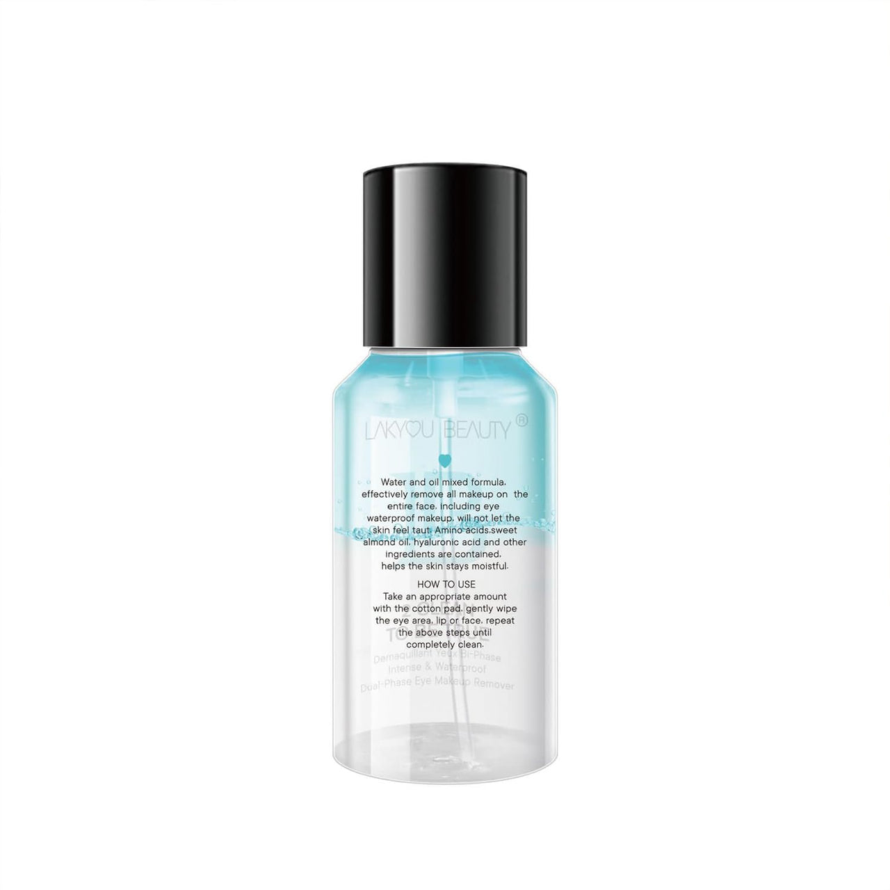 LAKYOU BEAUTY 2 Clean To Be True Makeup Remover - Blue (100ml) | Dual-Action Makeup Remover & Cleanser With Matte Finish