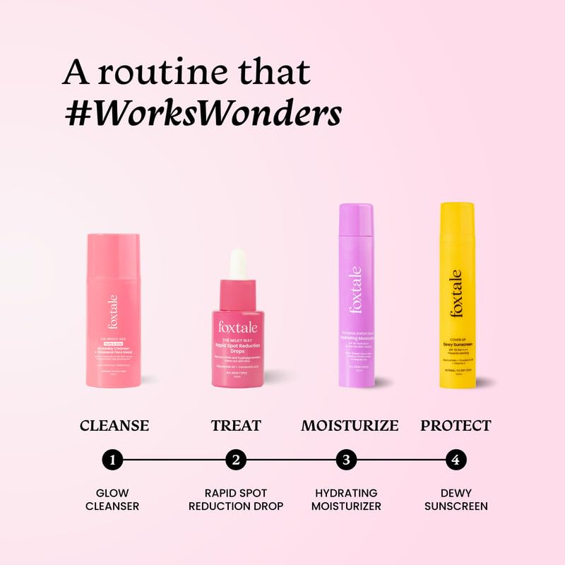 Foxtale 3% Tranexamic Acid Face Serum with Peptides & Niacinamide for Hyperpigmentation, Reduces Marks & Dark Spots, Evens Out Skin Tone, All Skin Types, Men and Women - 30 ml