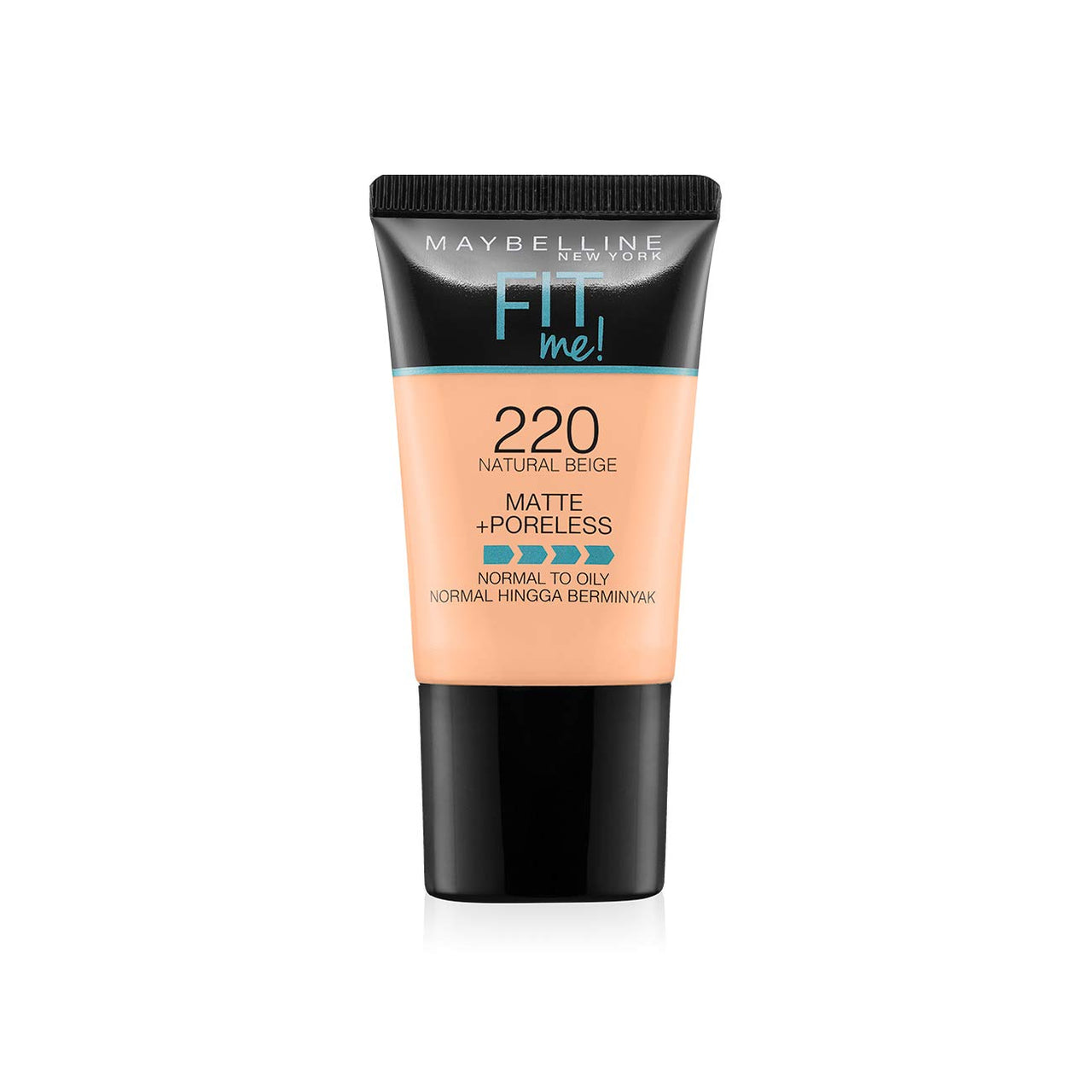 Maybelline New York Liquid Matte Full Coverage Foundation oil For Normal, Combination And Oily Skin, 220 Natural Beige & New York Compact Powder, Warm Nude, 8G, Pack Of 1