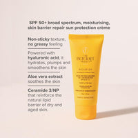THE FACECRAFT PROJECT Broad Spectrum | SPF 50+ | Lightweight Sunscreen Crme |UVB & UVA Protection | Skin Barrier Support | Non-Sticky | No White Cast | Natural Finish | Daily Sun Care (50gm)