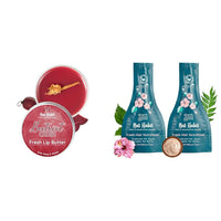 Nat Habit Lip Balm Fresh Beetroot Crush 10gm Lip Butter For Natural Pink Lips and Nat Habit Five Oil Hibiscus NutriMask-Hair Mask For all Hair & Scalp Types (Pack of 2 x 40 gm)