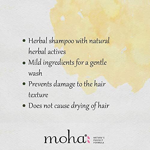moha: Herbal Hair Shampoo Herbal Hair Cleanser With Benefits Of Amla, Aloe, Brahmi & Bhringaraj For Daily Use For All Hair Types -(200 ml) Pack of 1