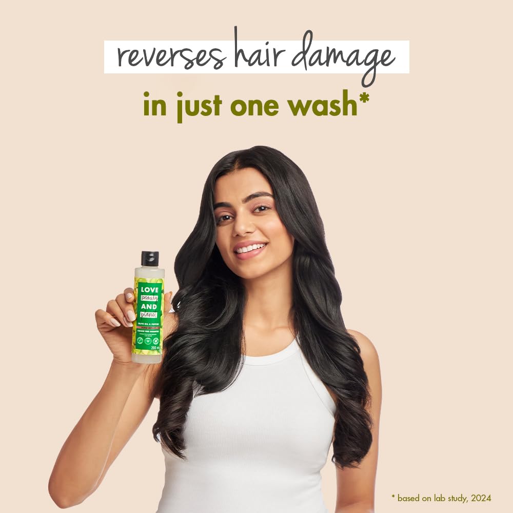 Love Beauty & Planet Lbp Olive Oil & Peptide Bond Repair Shampoo|No Sulfates,No Paraben, 200Ml,1 Count