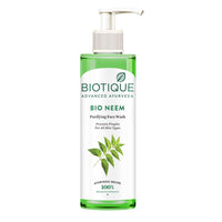 Biotique Bio Neem Purifying Face Wash, 200ml & Almond Oil Nourishing Body Soap, 150g
