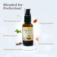 moha Vedistry Moha: Hyaluronic Acid Hydrating Face Serum For Moisturized, 2% Hyaluronic Acid, Hydrated & Younger Looking Skin Light Weight, Non-Greasy, Quick Absorbing Suitable For All Skin Types