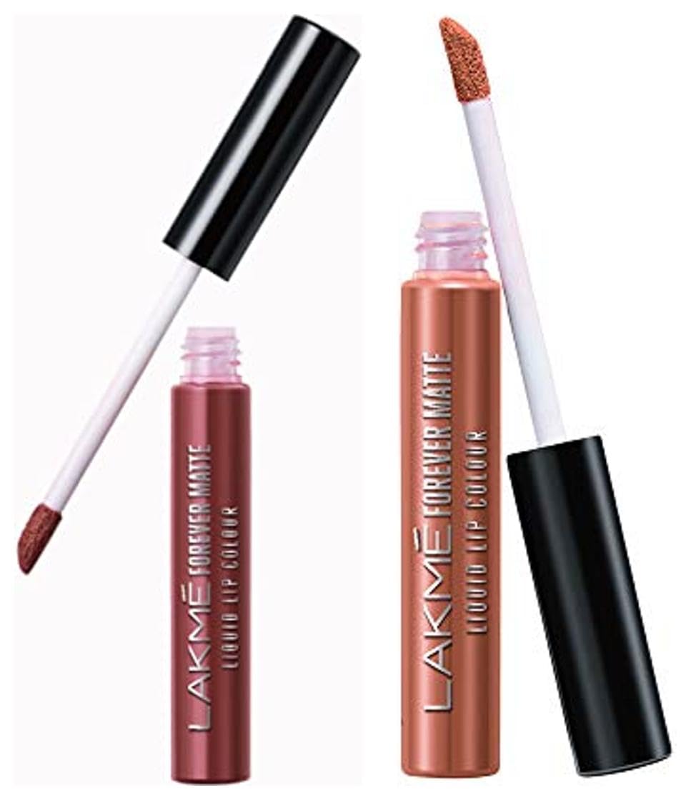 Lakmé Forever Matte Liquid Lip Colour, Nude Dream, 5.6ml & Lakmé Forever Matte Liquid Lip Colour, Nude Latte, 5.6ml