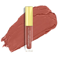 DAUGHTER EARTH Liquid Lipstick For Women With Vitamin E & Hyaluronic Acid |Long Lasting Matte Smudge Proof Vegan Lip Stick For Hydrating Lips | Mini Calm Before the Storm - 2.5ml