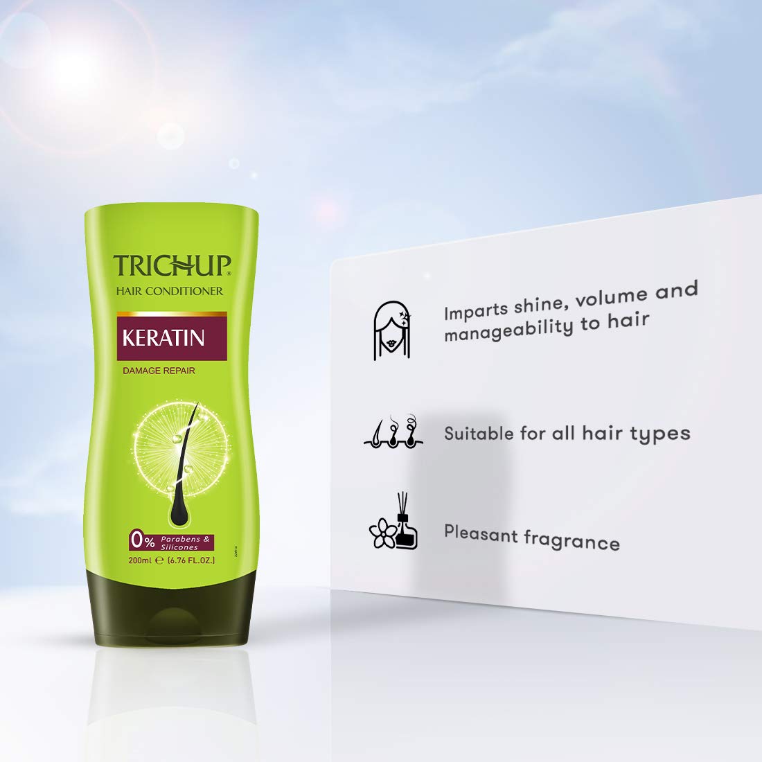 Trichup Keratin Hair Conditioner 200 Millilitre For All Hair Type (Pack Of 2)