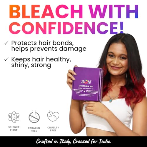 2.Oh! Italian Lightning Kit | DIY Hair Bleach Kit for Hair Color with Plex, Argan Oil & Comfort Fragrance Technology that helps Prevents Hair Damage