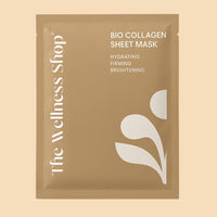The Wellness Shop Bio-Collagen Overnight Face Sheet Mask- for Real Deep Hydration, Pigmentation | Brightening, Anti-Aging & Pore Minimizing | Hyaluronic Acid, Niacinamide, Elasticity Improvement
